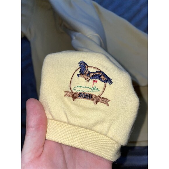 VTG 2000 POLO GOLF RALPH LAUREN MENS XL YELLOW POLO SHIRT LONG ISLAND SUPER SOFT - Picture 8 of 9